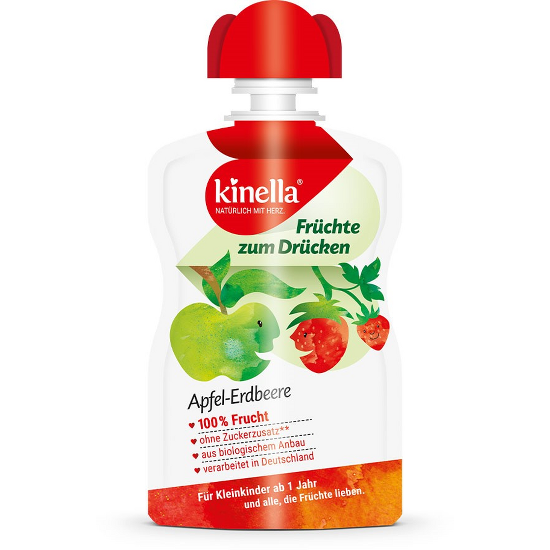 Kinella BIO Apfel-Erdbeere 90g - Quetschie