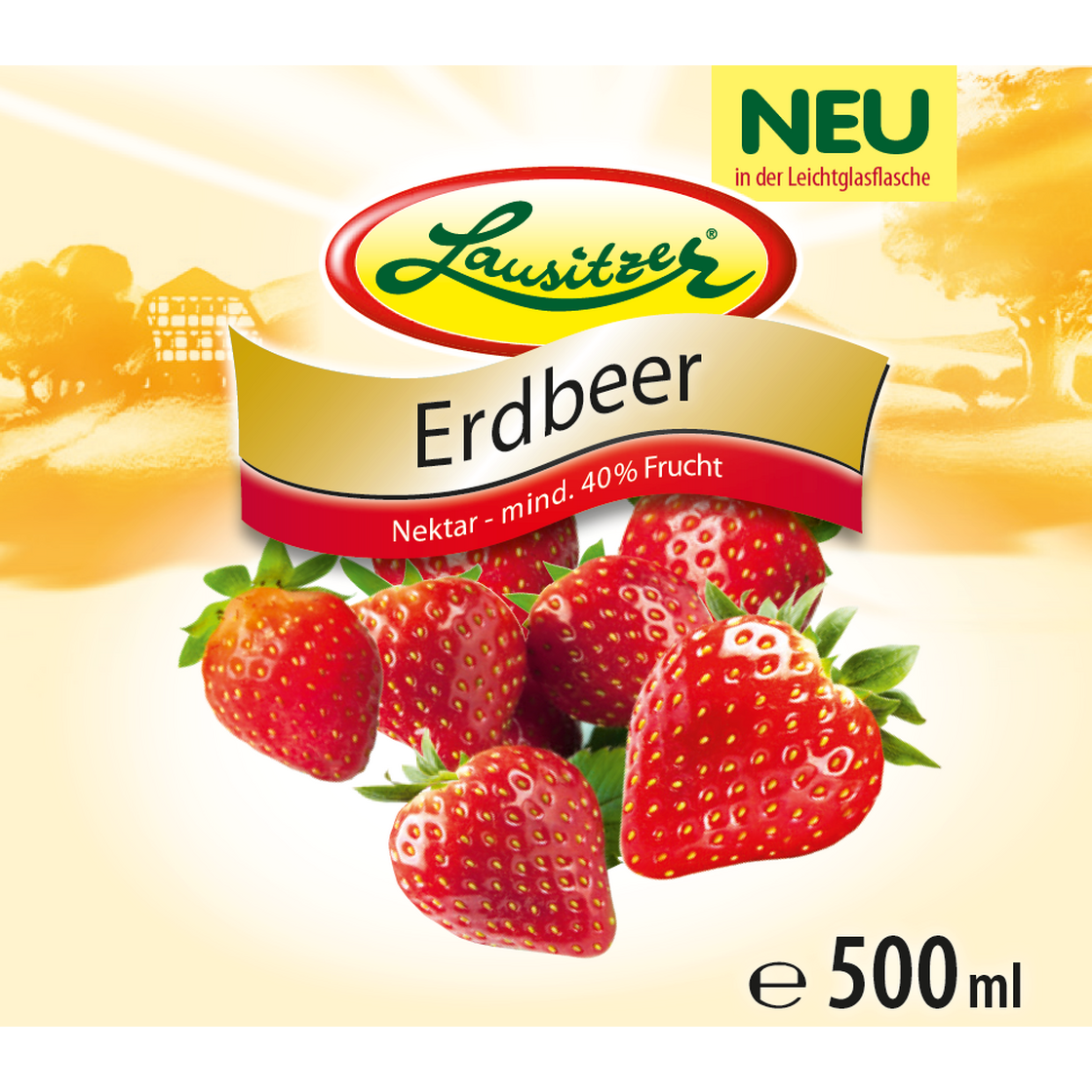 Lausitzer Erdbeer-Nektar 500ml