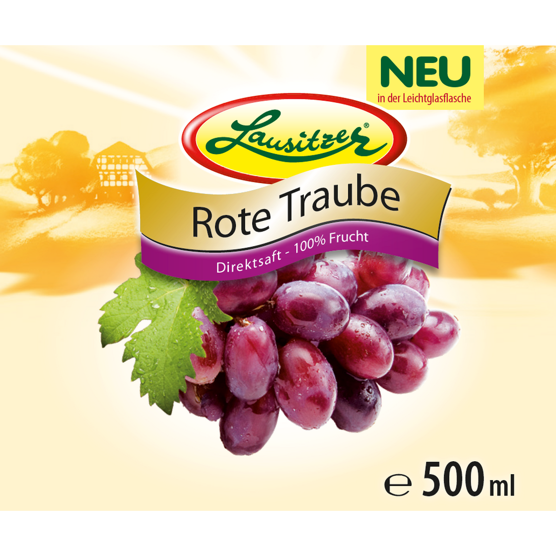Lausitzer Rote Traube Direktsaft 500ml