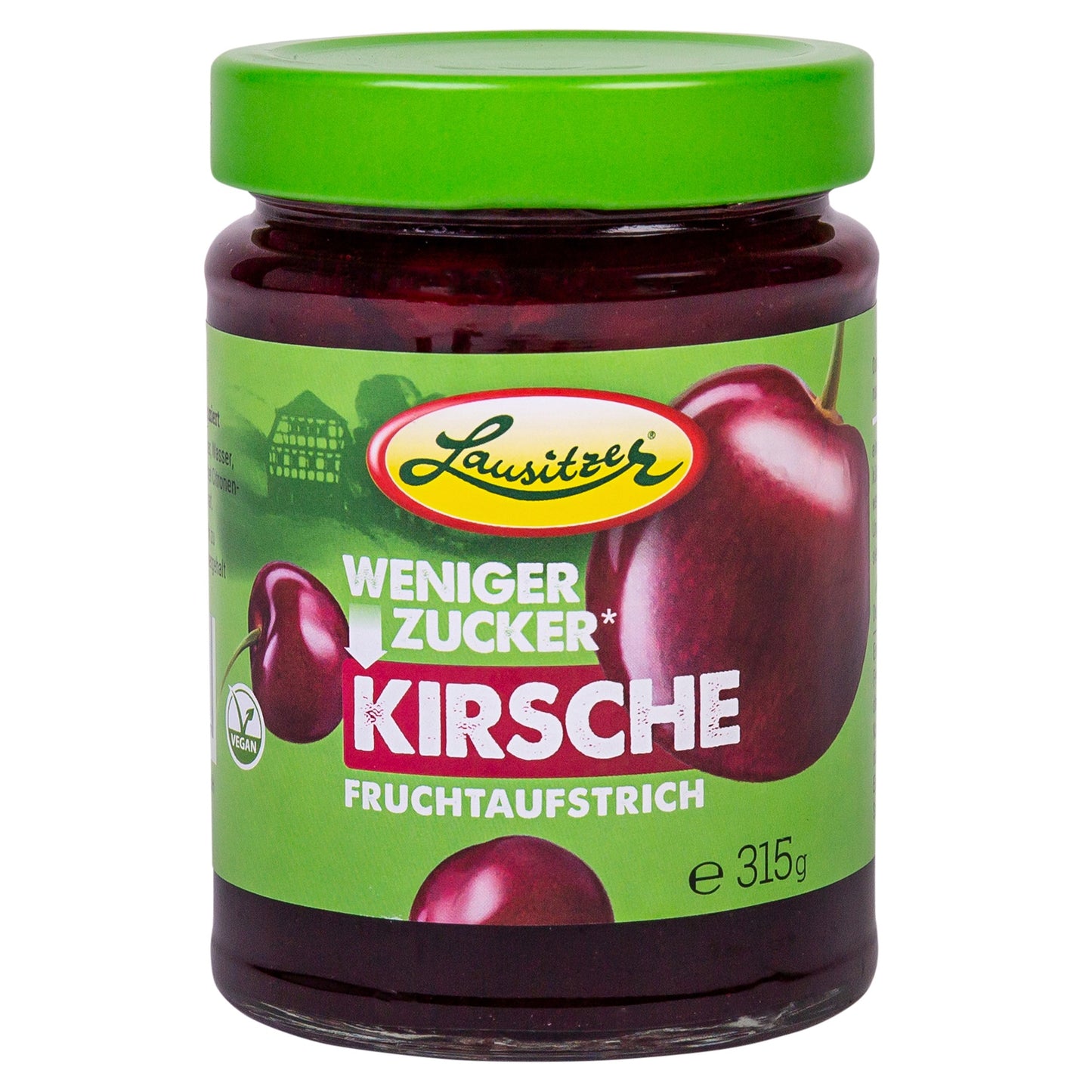 *NEU* Lausitzer Fruchtaufstrich - Kirsche - mit weniger Zucker 315g