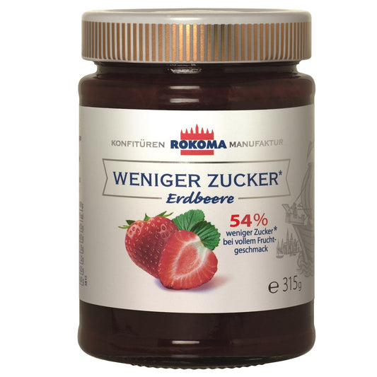Rokoma Erdbeer-Fruchtaufstrich - weniger Zucker 315g