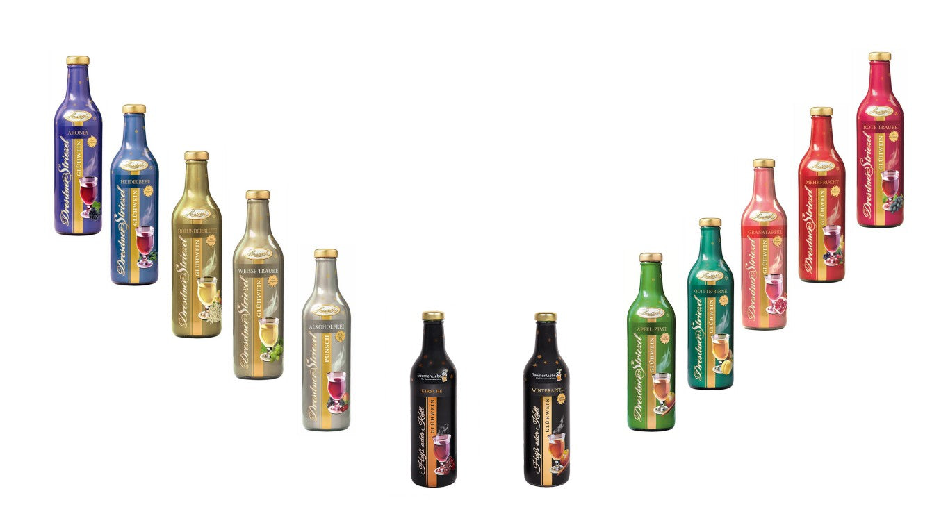 Dresdner Striezel Glühwein - Testpaket XXL - 12 x 0,75l