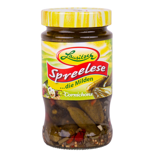 Lausitzer Spreelese Cornichons mild - würzig 370ml