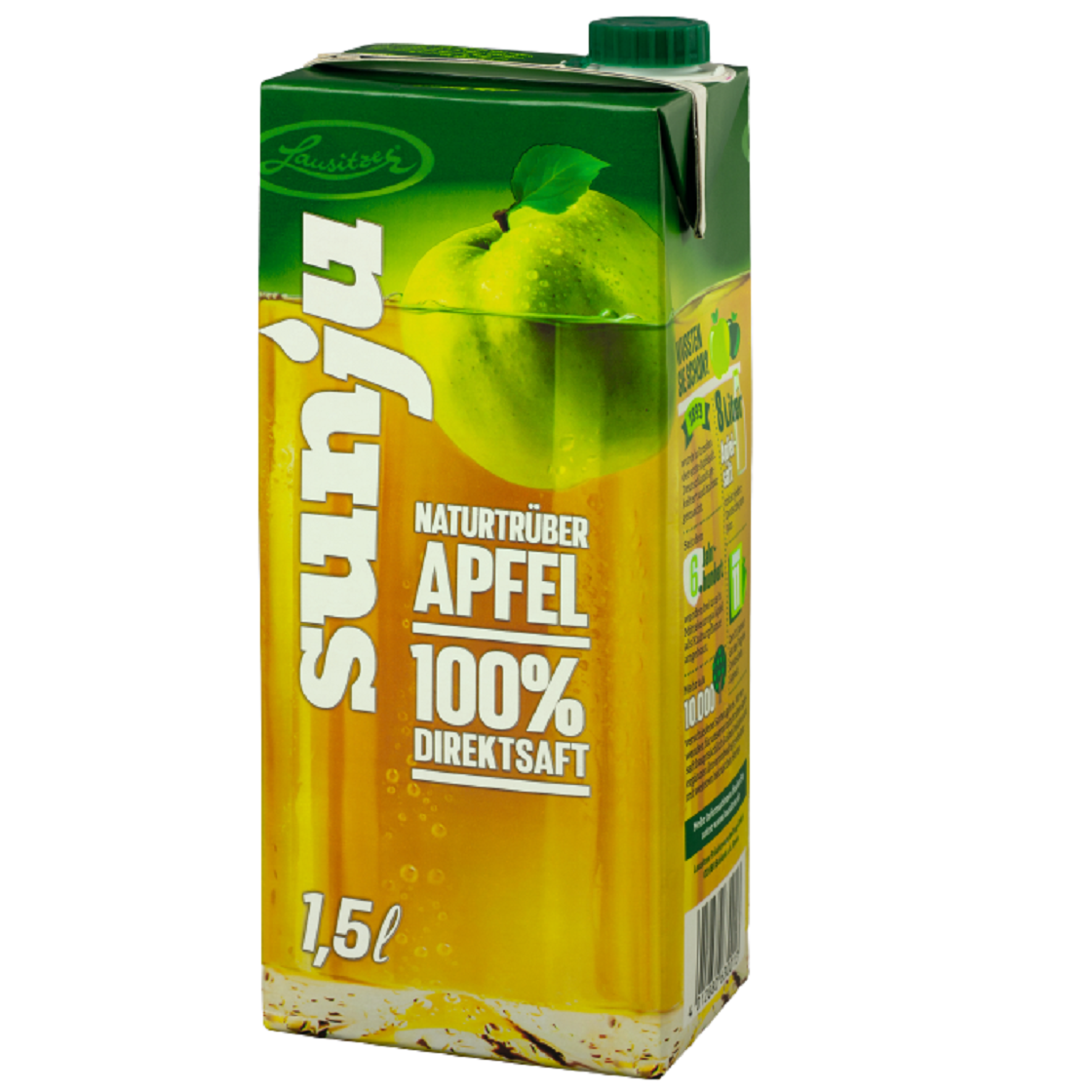 Sunju „Naturtrüber Apfel“ 100% Direktsaft 8x1,5l