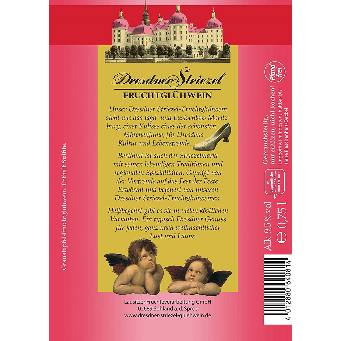 Dresdner Striezel Glühwein - Granatapfel 0,75l