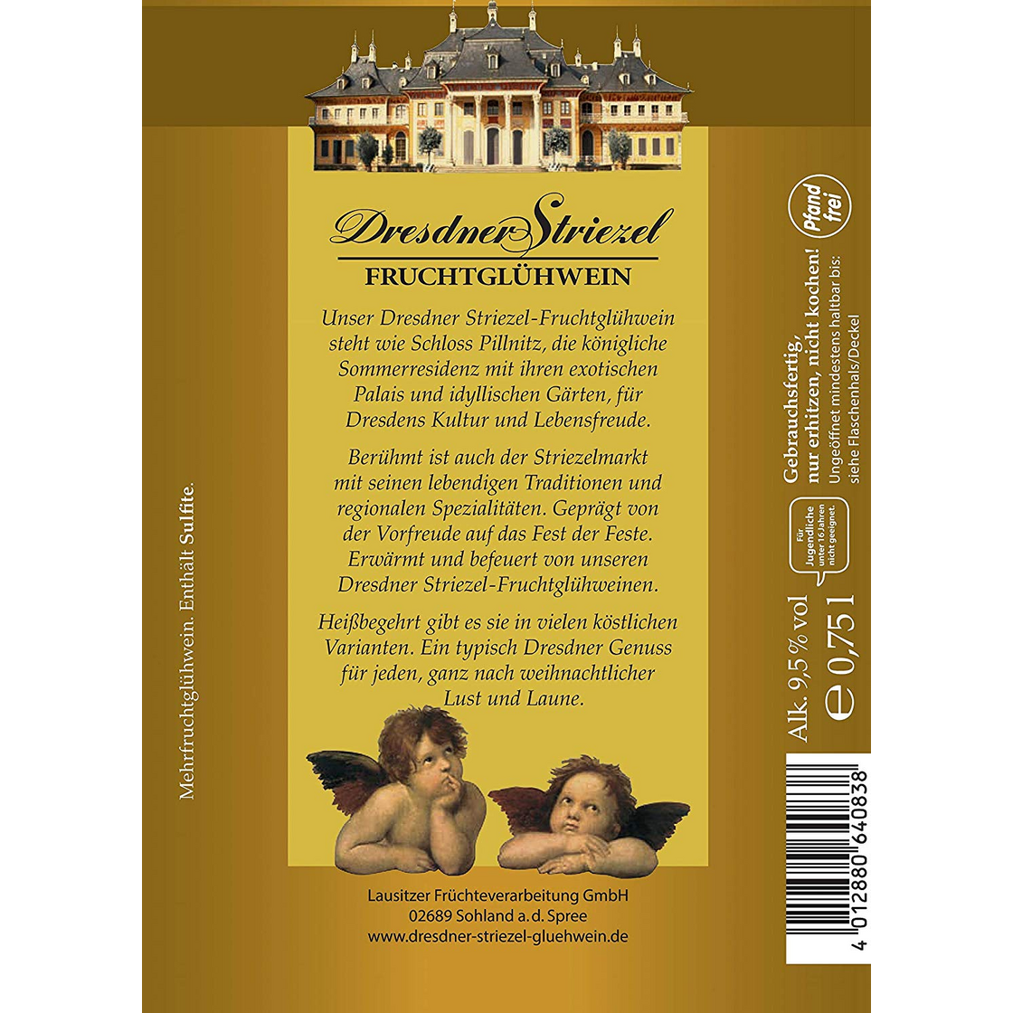 Dresdner Striezel Glühwein - Holunderblüte 0,75l