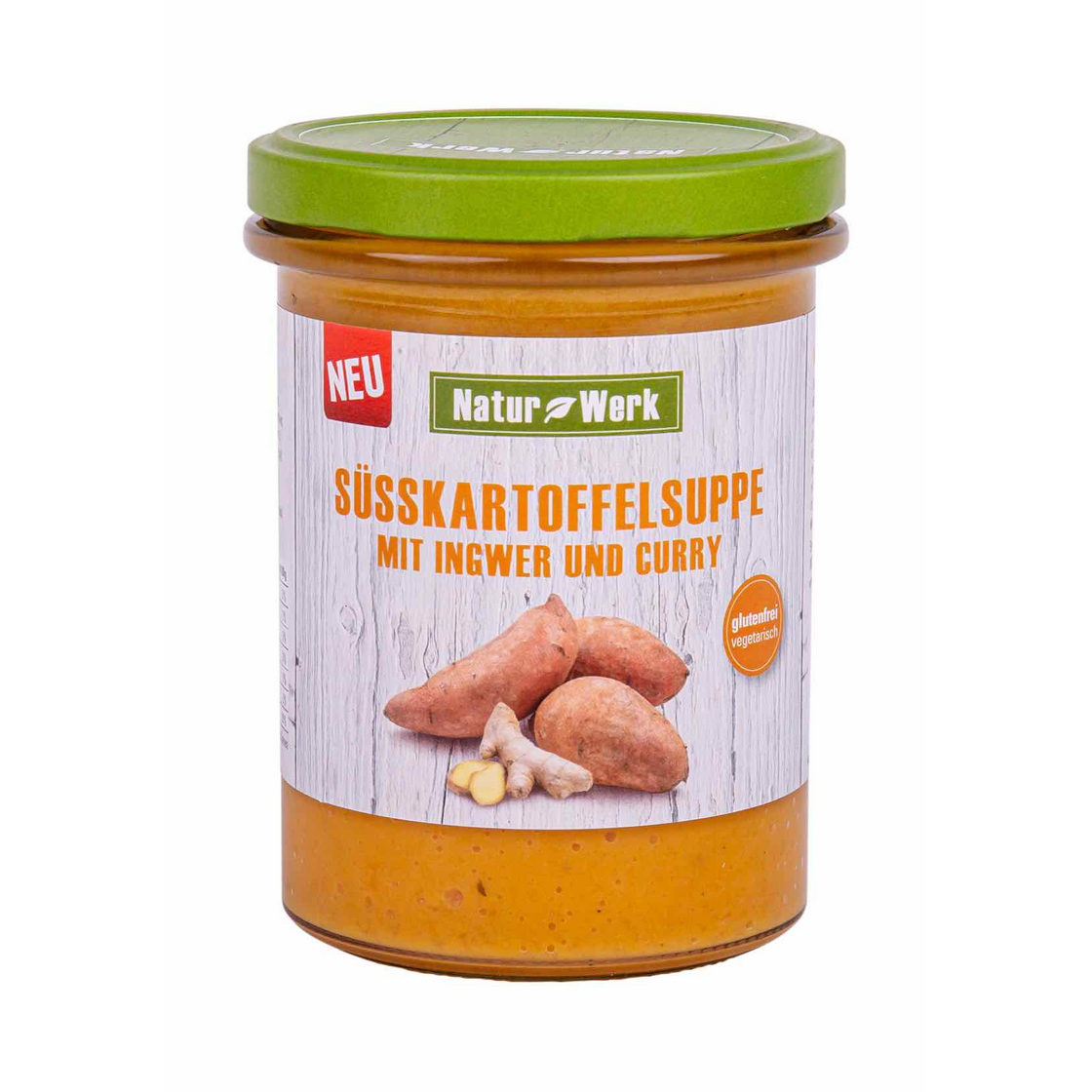 Naturwerk Süßkartoffel-Suppe mit Ingwer und Curry 12x385ml